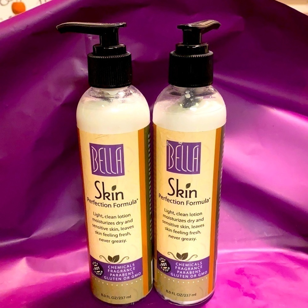 3/$20.  TWO Bella Skin Lotions Clean Beauty No Parabens Non GMO